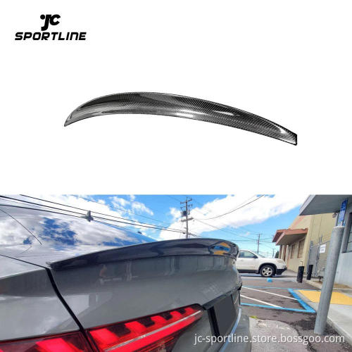 Audi A4 SLINE S4 Sedan 2022-2024 Carbon Fiber Rear Trunk Spoiler